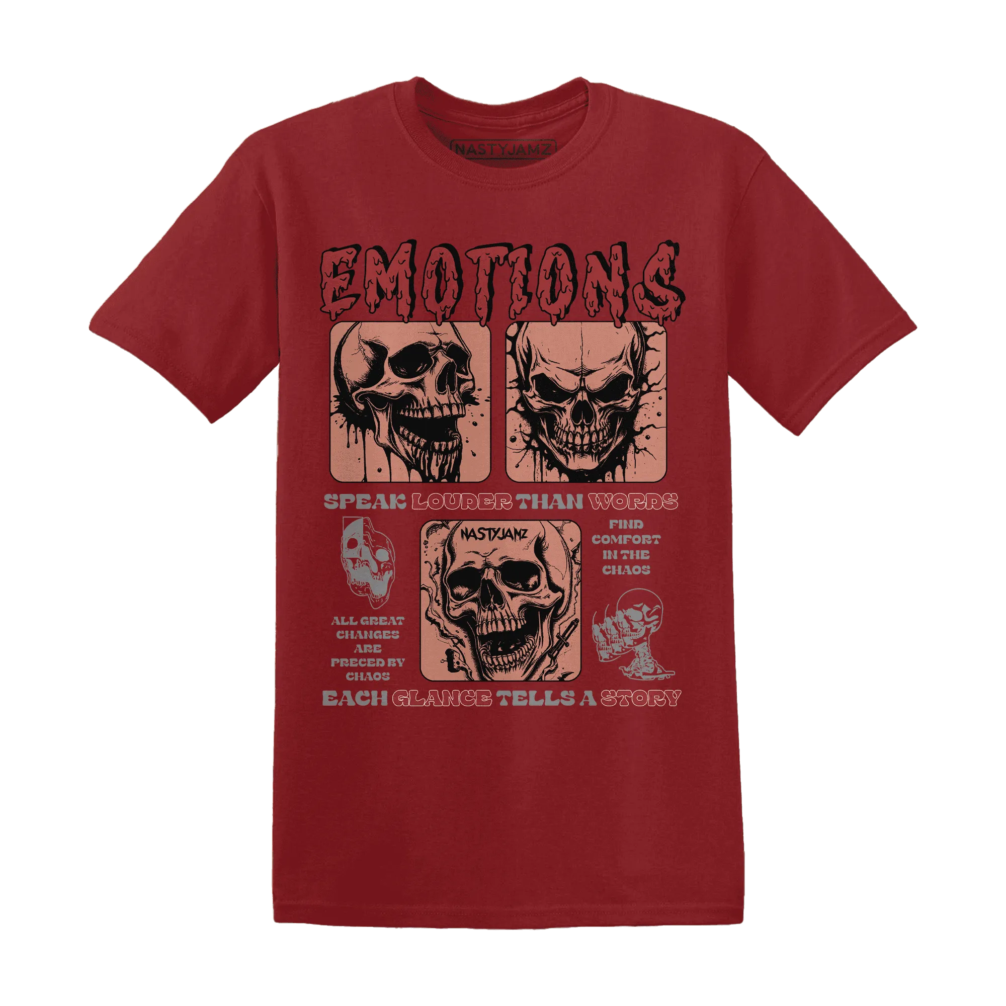 NastyJamz-Dune-Red-13s-T-Shirt-Match-Emotions-Skull