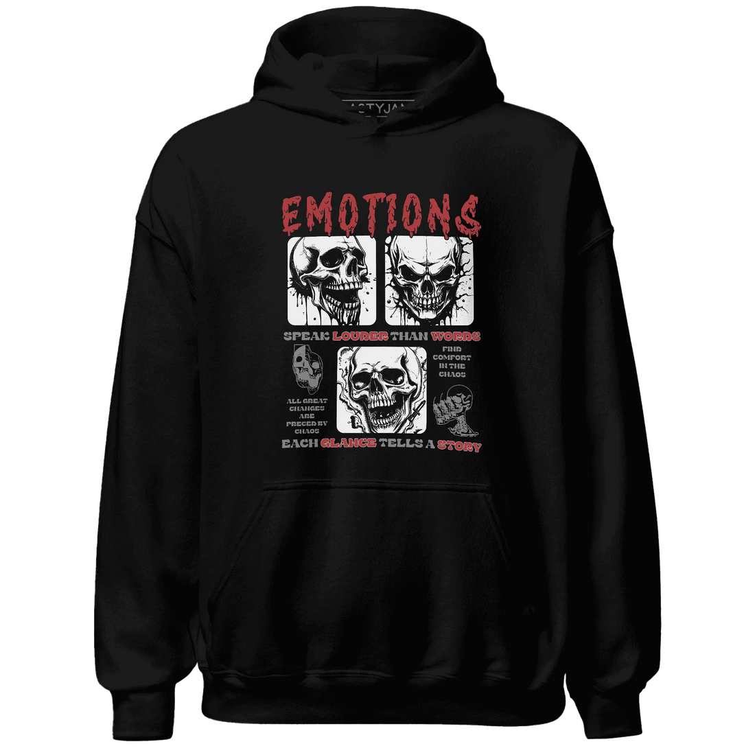 Black-Toe-Reimagined-Red-White-1s-Hoodie-Match-Emotions-Skull