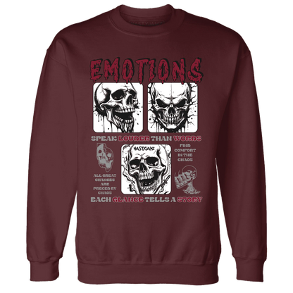 NastyJamz-High-White-Team-Red-1s-Sweatshirt-Match-Emotions-Skull