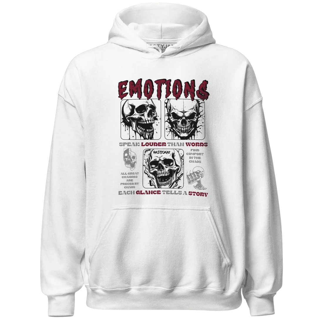 NastyJamz-High-White-Team-Red-1s-Hoodie-Match-Emotions-Skull