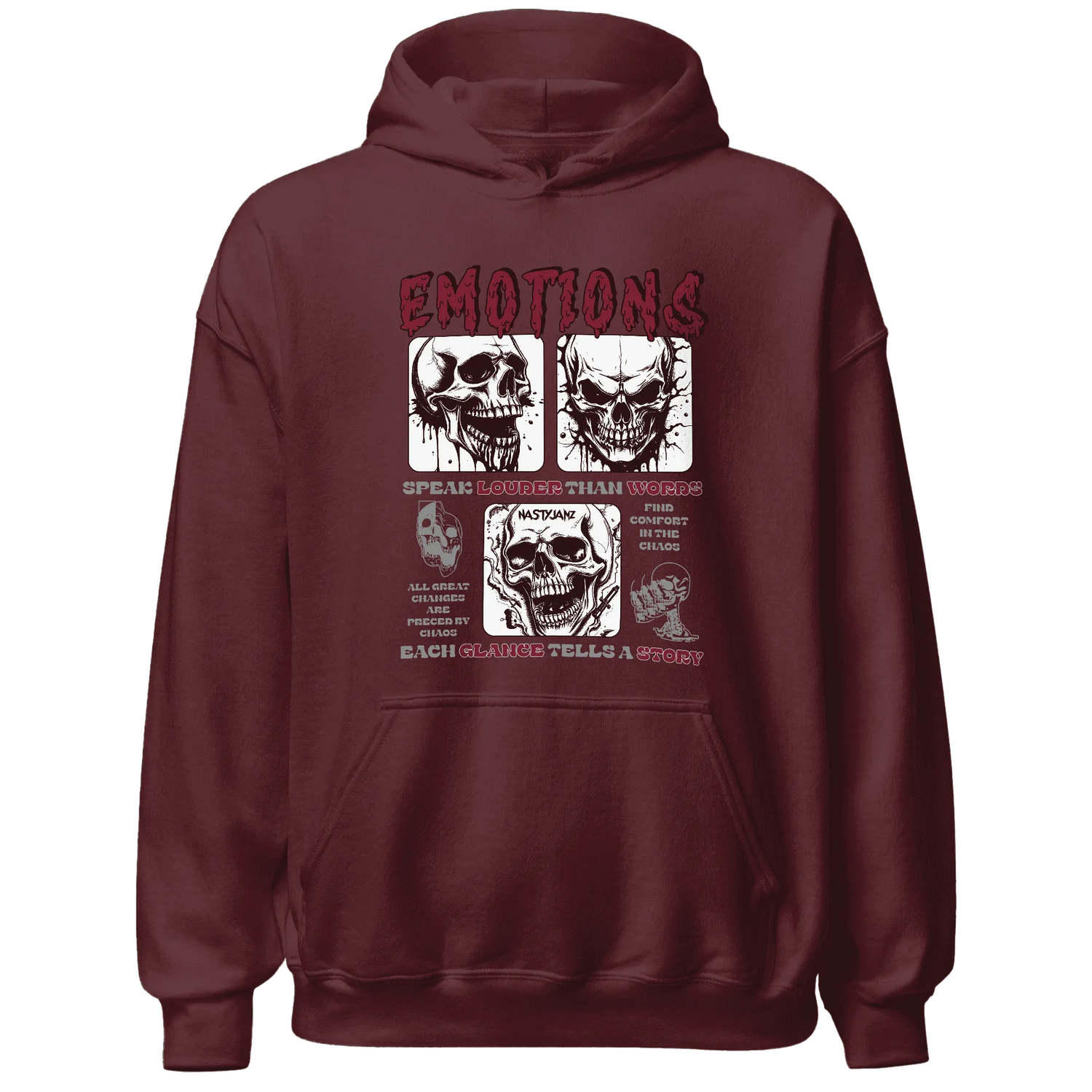 NastyJamz-High-White-Team-Red-1s-Hoodie-Match-Emotions-Skull