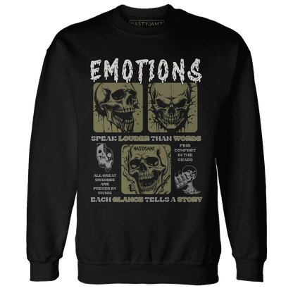 NastyJamz-Medium-Olive-1s-Sweatshirt-Match-Emotions-Skull