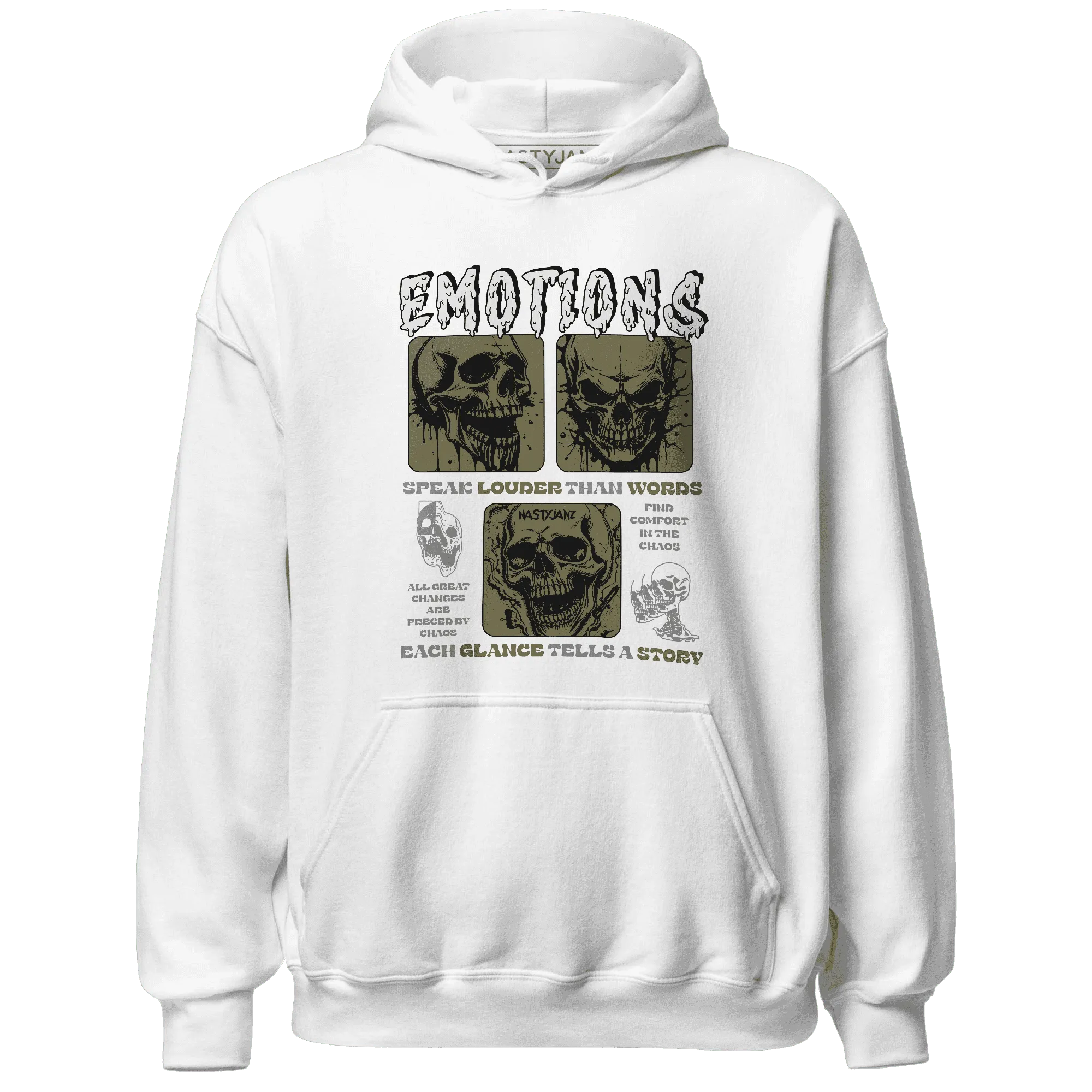 NastyJamz-Medium-Olive-1s-Hoodie-Match-Emotions-Skull