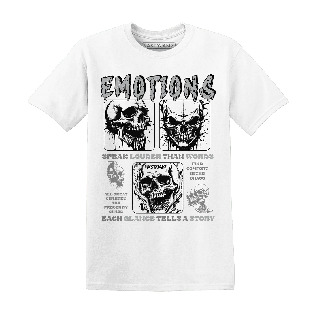 NastyJamz-Wolf-Grey-1s-T-Shirt-Match-Emotions-Skull
