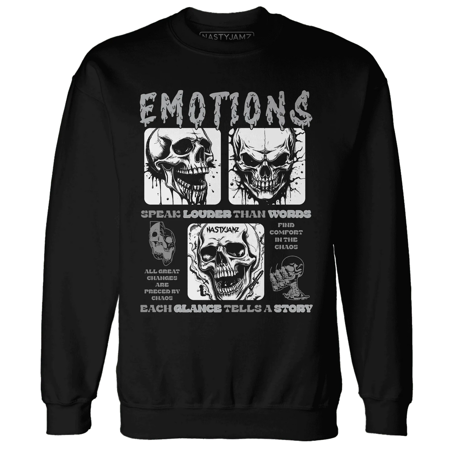 NastyJamz-Wolf-Grey-1s-Sweatshirt-Match-Emotions-Skull