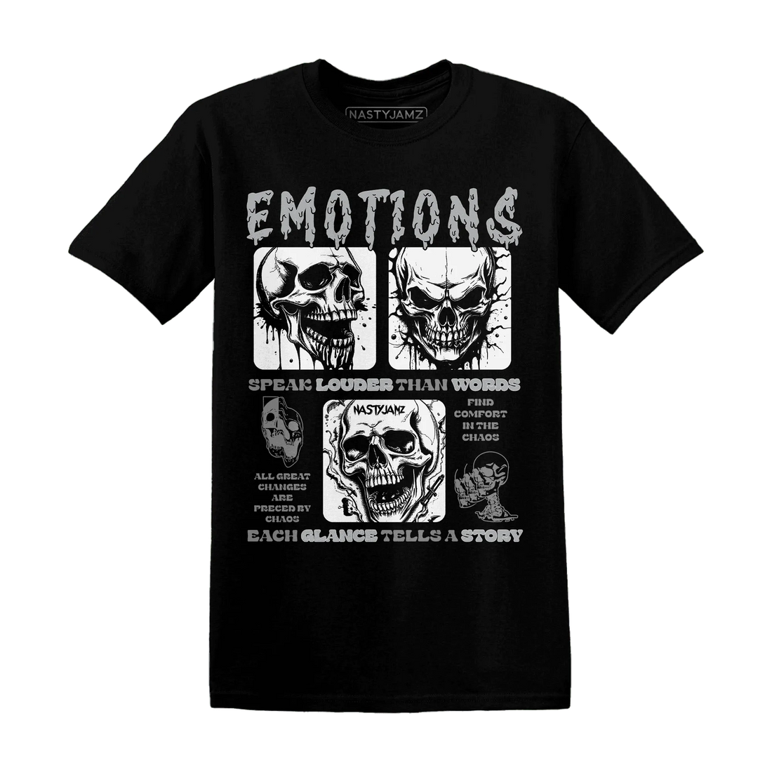 NastyJamz-Wolf-Grey-1s-T-Shirt-Match-Emotions-Skull