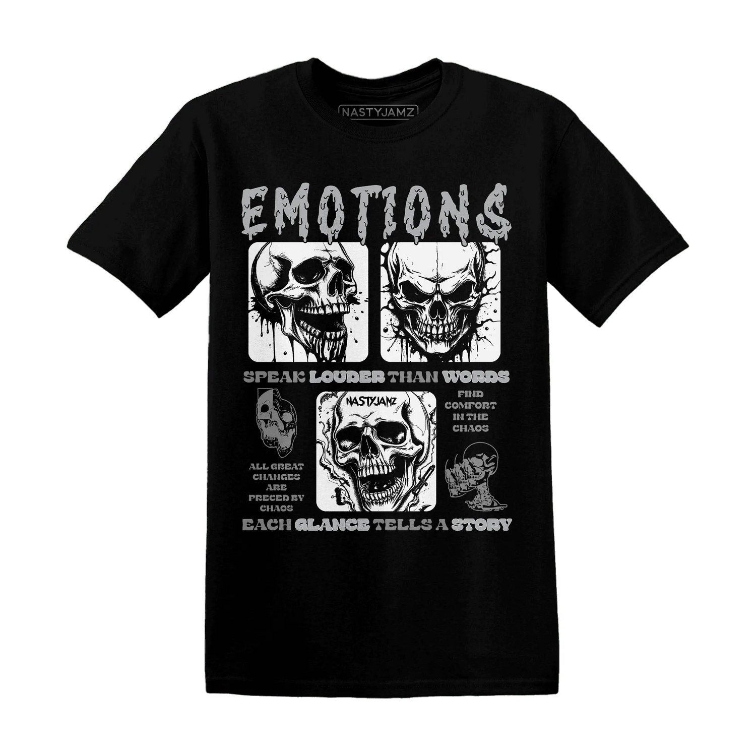 NastyJamz-Wolf-Grey-1s-T-Shirt-Match-Emotions-Skull