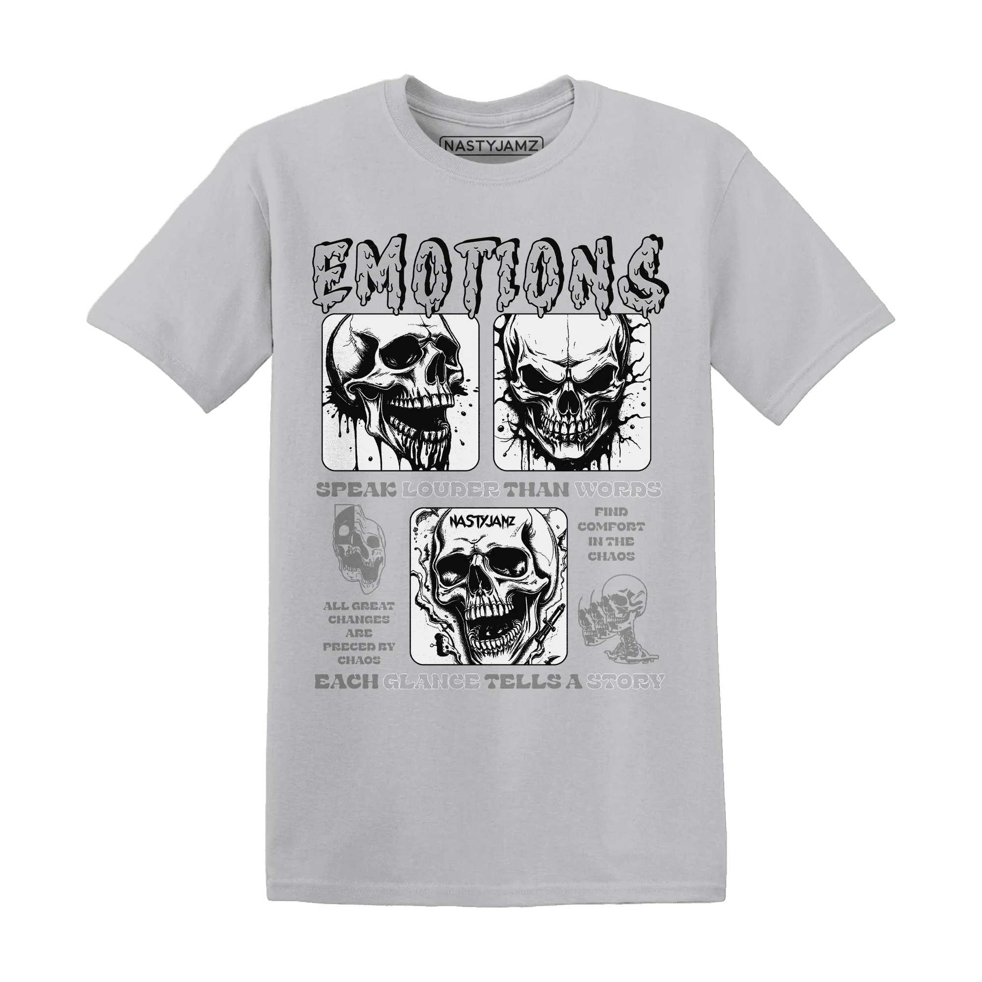 NastyJamz-Cement-Grey-3s-T-Shirt-Match-Emotions-Skull