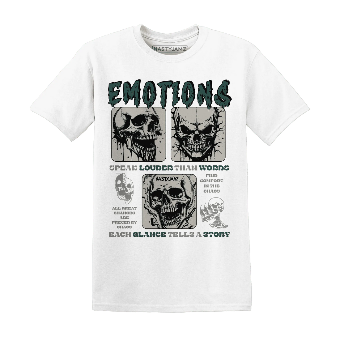 NastyJamz-Oxidized-Green-4s-T-Shirt-Match-Emotions-Skull