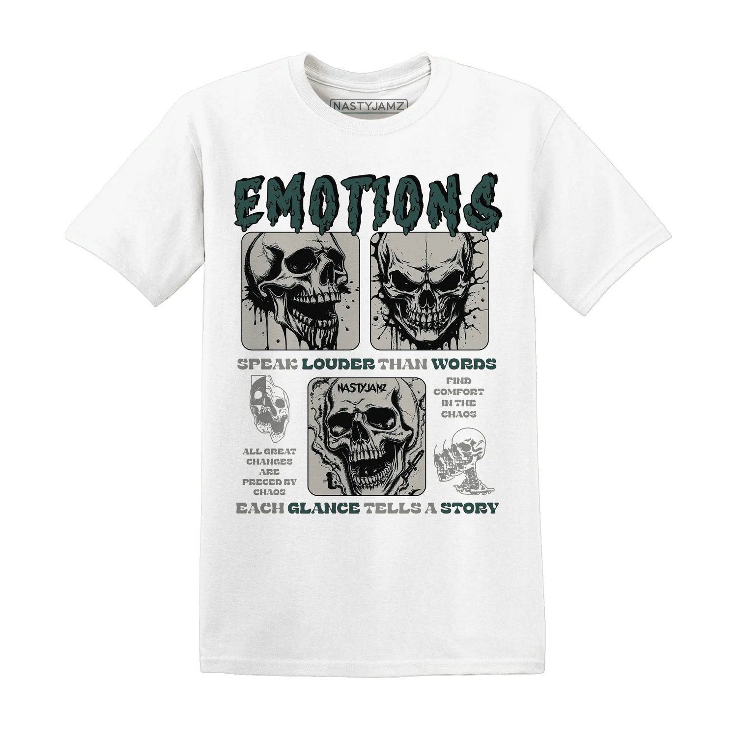 NastyJamz-Oxidized-Green-4s-T-Shirt-Match-Emotions-Skull