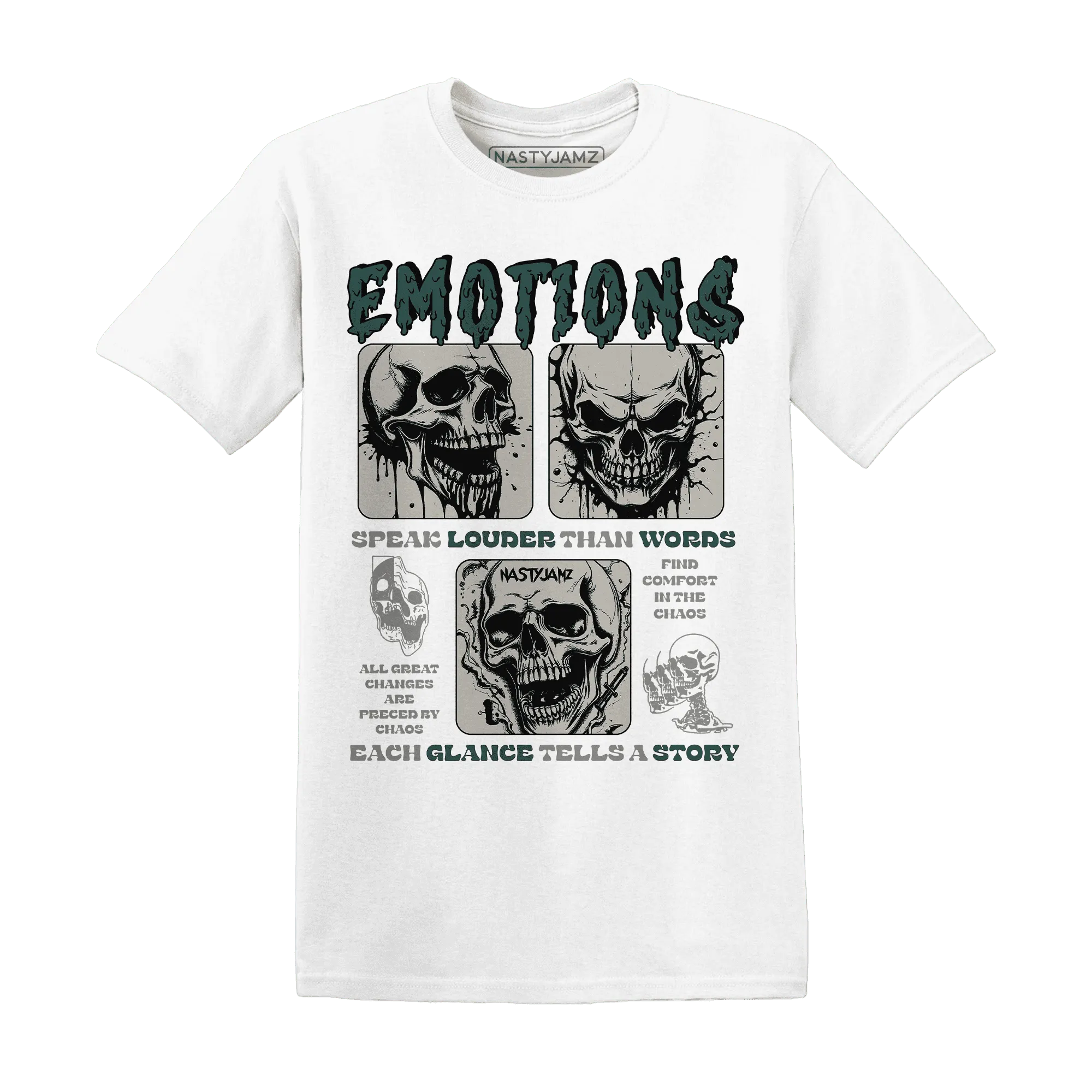 NastyJamz-Oxidized-Green-4s-T-Shirt-Match-Emotions-Skull