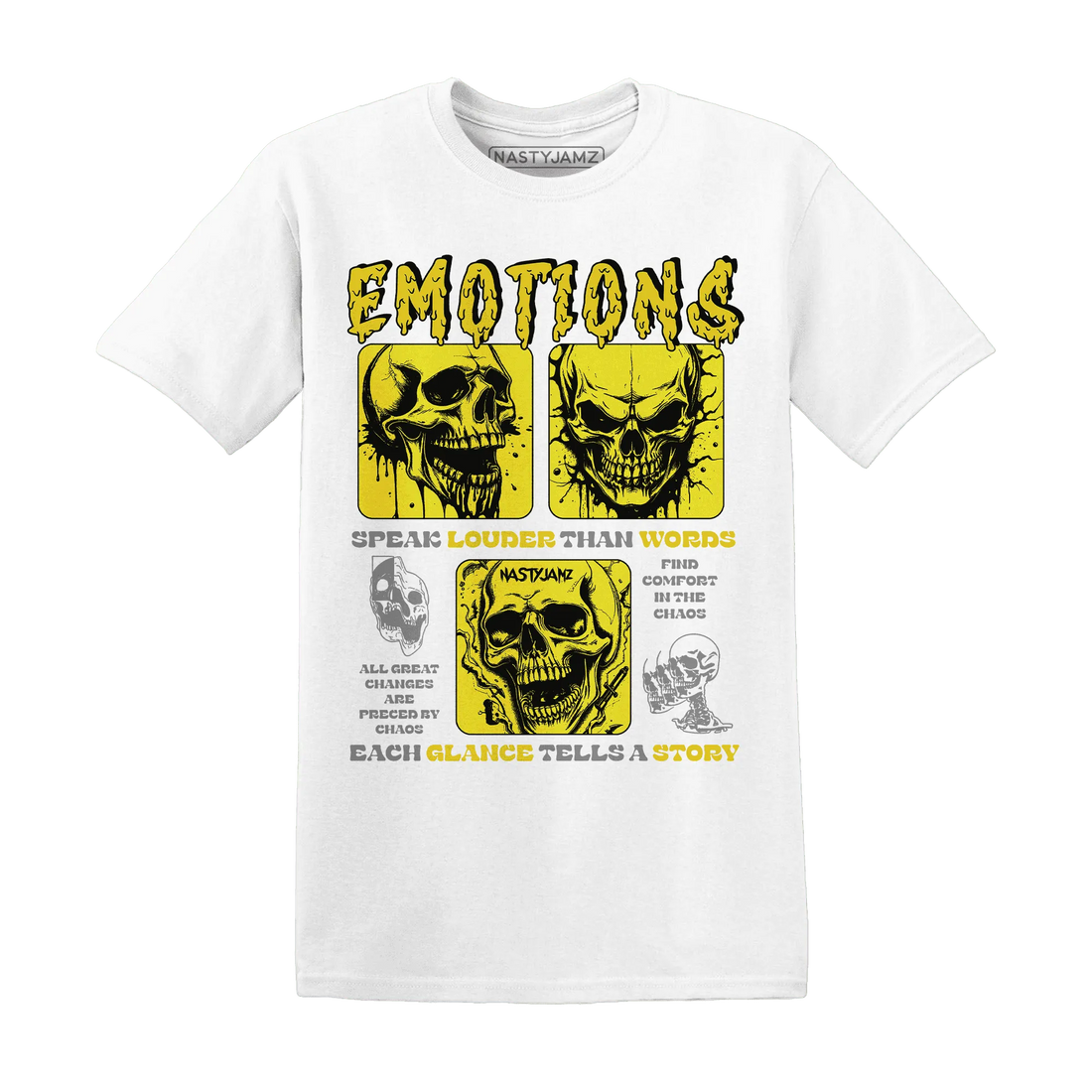 NastyJamz-Vivid-Sulfur-4s-T-Shirt-Match-Emotions-Skull