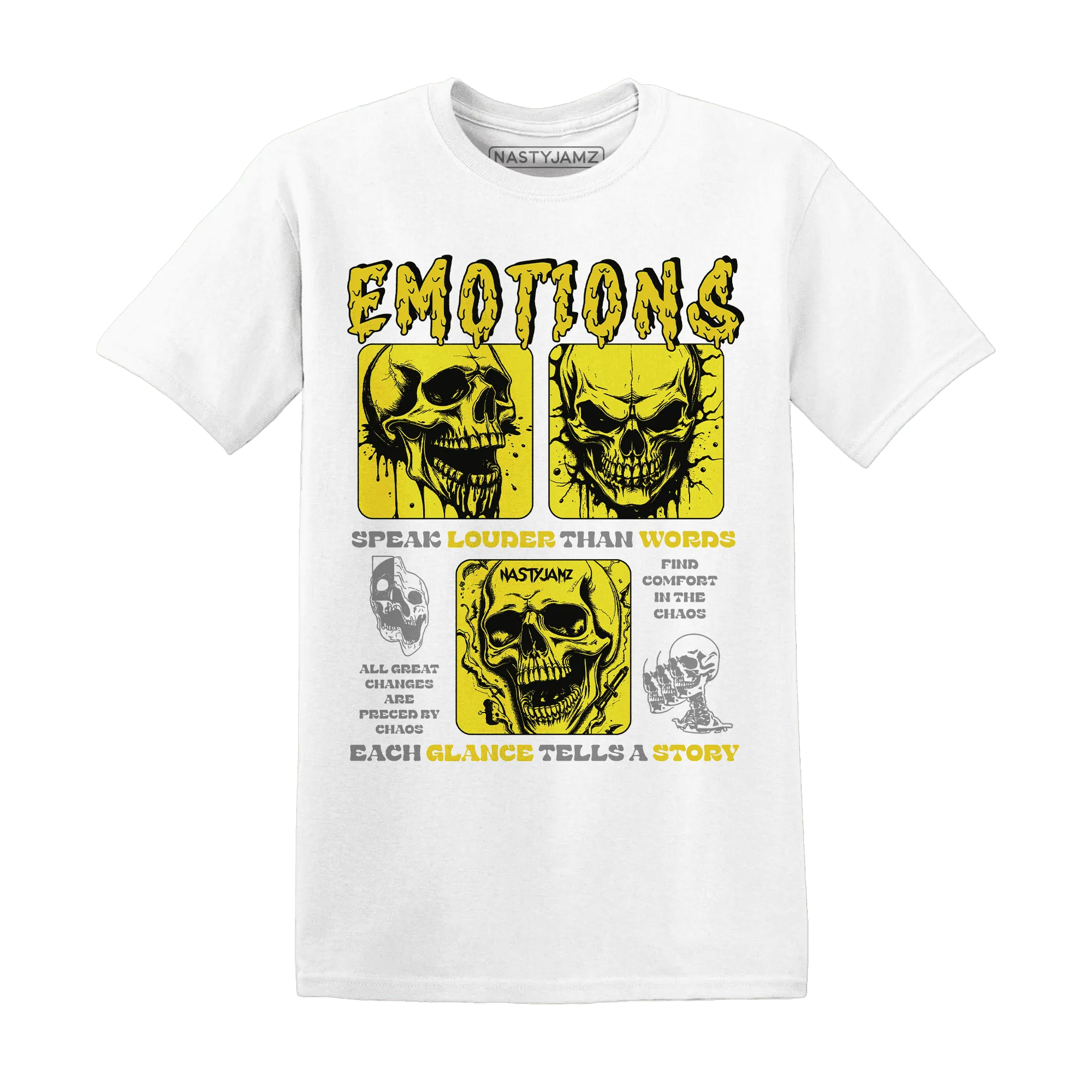 NastyJamz-Vivid-Sulfur-4s-T-Shirt-Match-Emotions-Skull