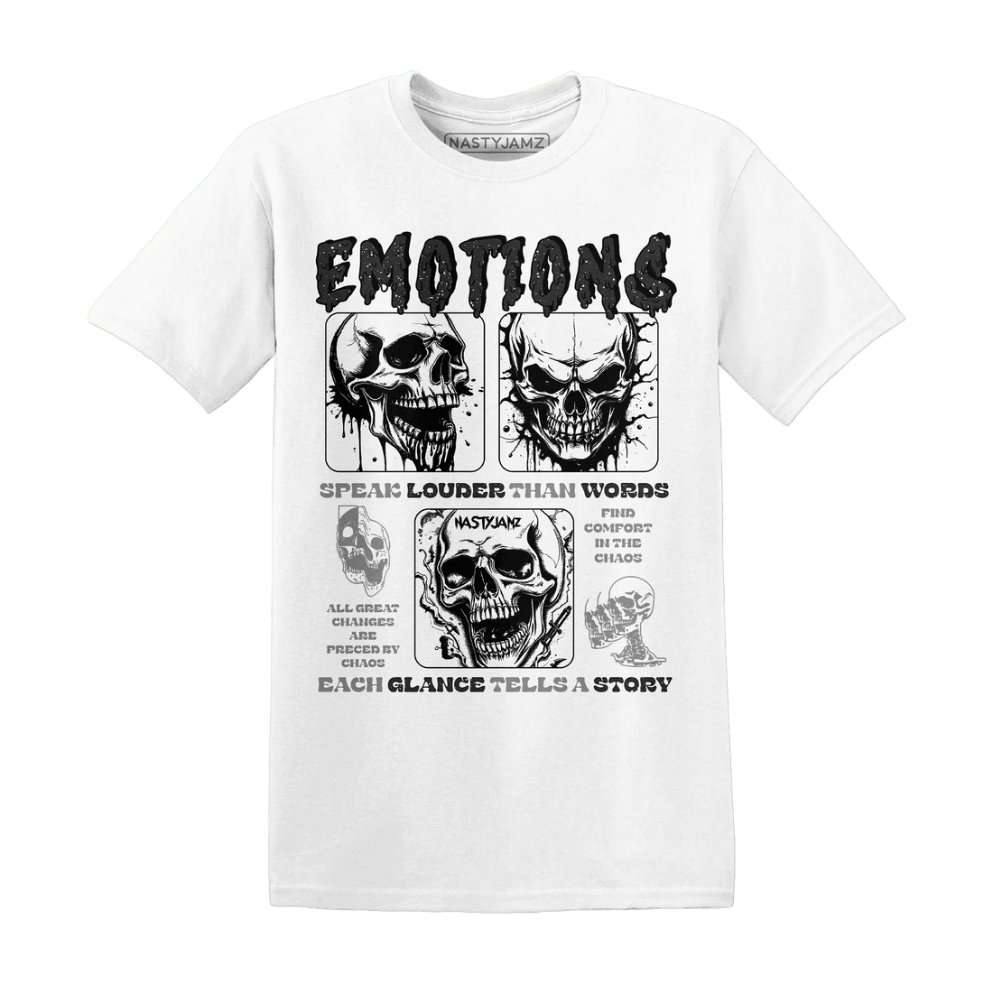 NastyJamz-Reverse-Oreo-6s-T-Shirt-Match-Emotions-Skull