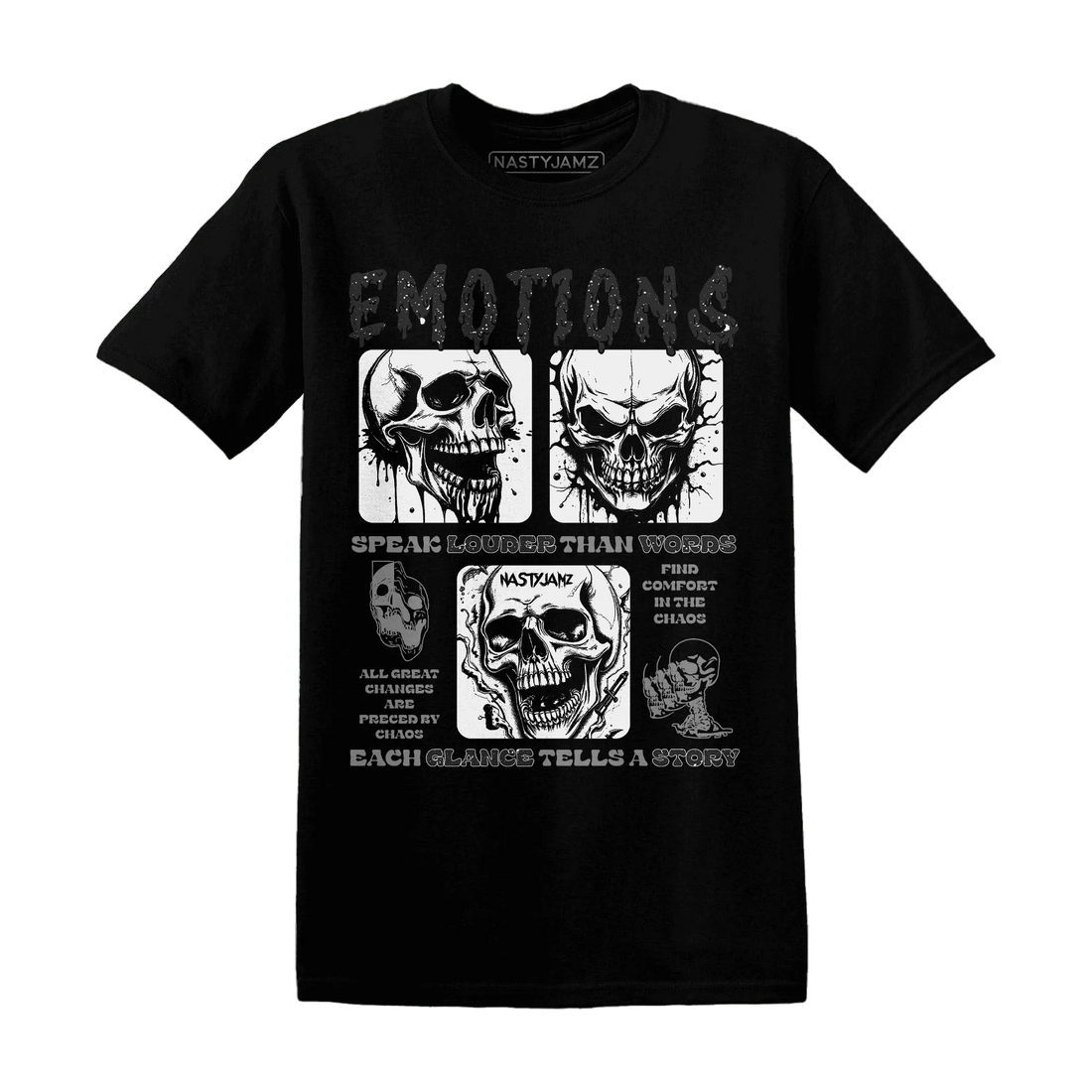NastyJamz-Reverse-Oreo-6s-T-Shirt-Match-Emotions-Skull