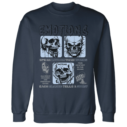 NastyJamz-White-Navy-6s-Sweatshirt-Match-Emotions-Skull
