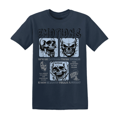 NastyJamz-White-Navy-6s-T-Shirt-Match-Emotions-Skull