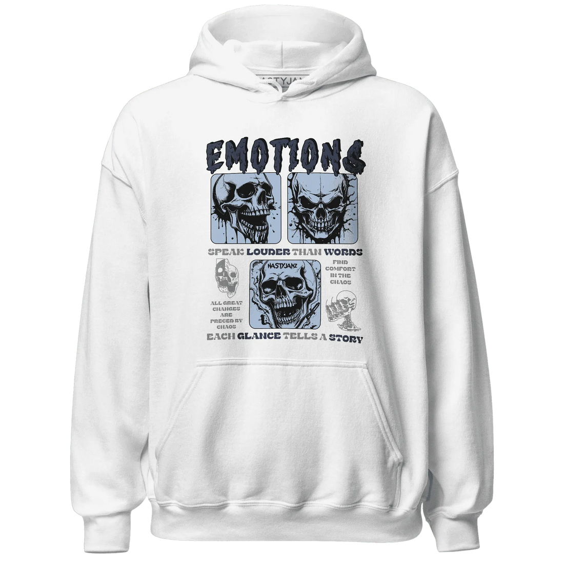 NastyJamz-White-Navy-6s-Hoodie-Match-Emotions-Skull