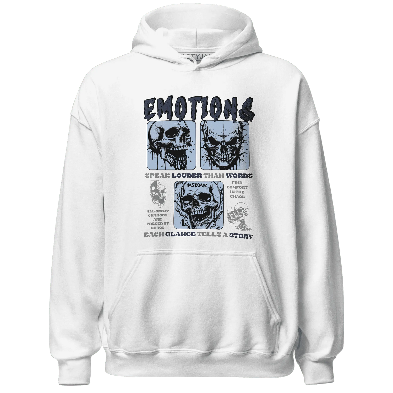 NastyJamz-White-Navy-6s-Hoodie-Match-Emotions-Skull