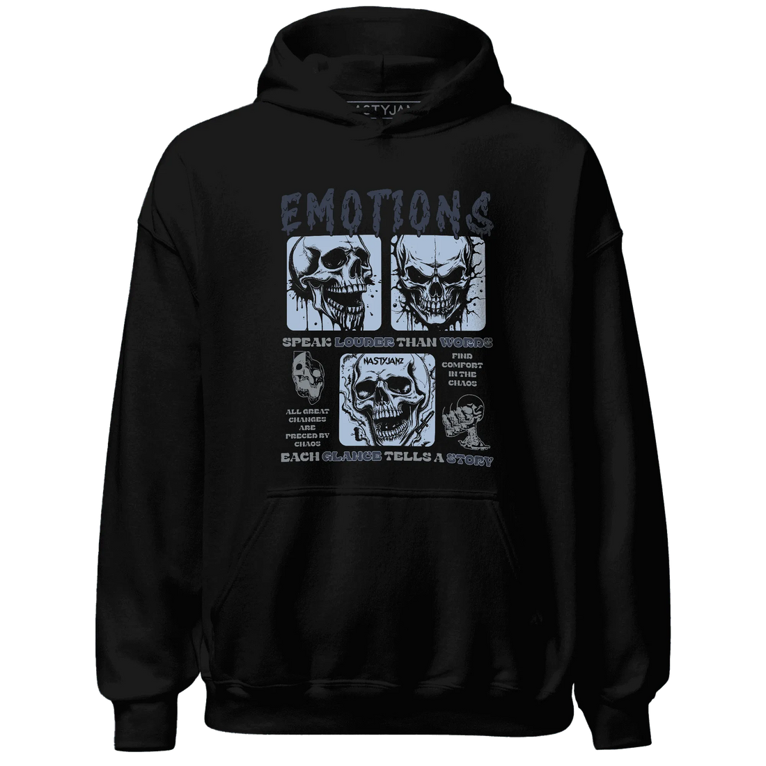 NastyJamz-White-Navy-6s-Hoodie-Match-Emotions-Skull