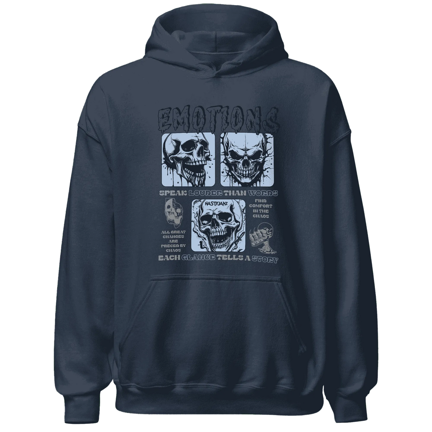 NastyJamz-White-Navy-6s-Hoodie-Match-Emotions-Skull