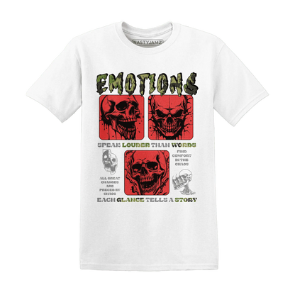 AM-90-Dark-Sage-Solar-Red-NastyJamz-T-Shirt-Match-Emotions-Skull