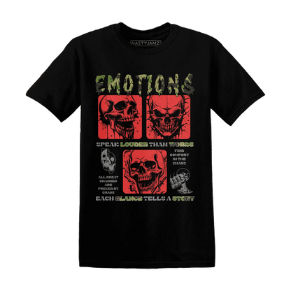 AM-90-Dark-Sage-Solar-Red-NastyJamz-T-Shirt-Match-Emotions-Skull