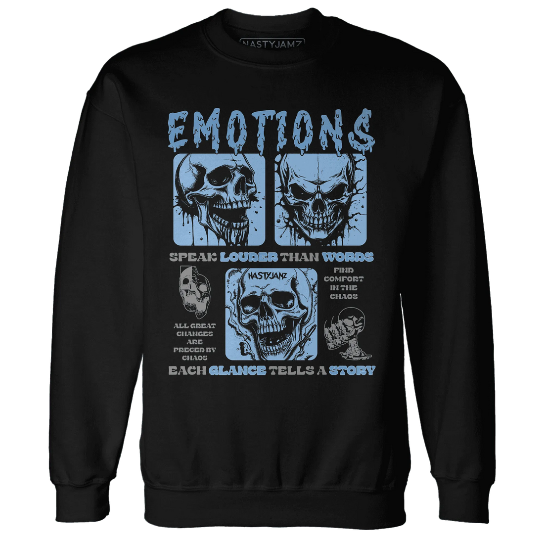 NastyJamz-AM-Plus-Black-Univercitii-Blue-Sweatshirt-Match-Emotions-Skull