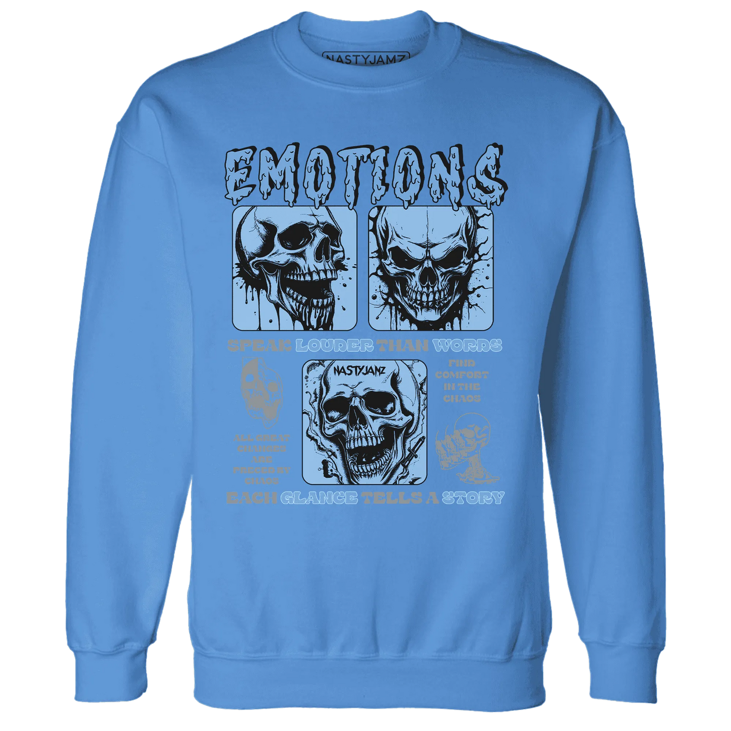 NastyJamz-AM-Plus-Black-Univercitii-Blue-Sweatshirt-Match-Emotions-Skull