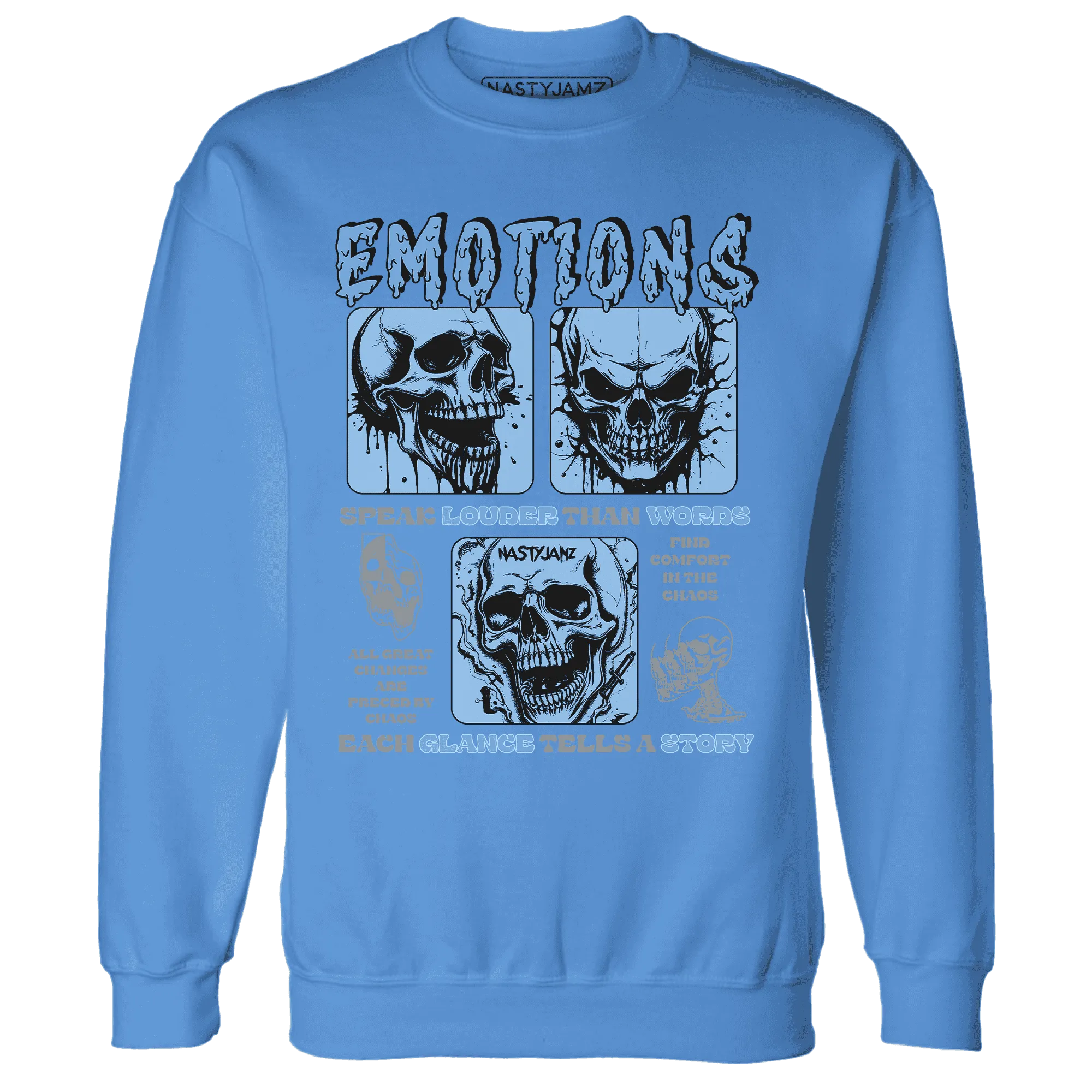 NastyJamz-AM-Plus-Black-Univercitii-Blue-Sweatshirt-Match-Emotions-Skull