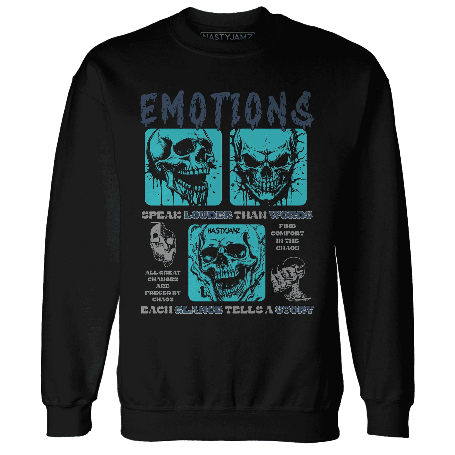 NastyJamz-AM-Plus-Drift-Midnight-Navy-Total-Orange-Dusty-Cactus-Sweatshirt-Match-Emotions-Skull