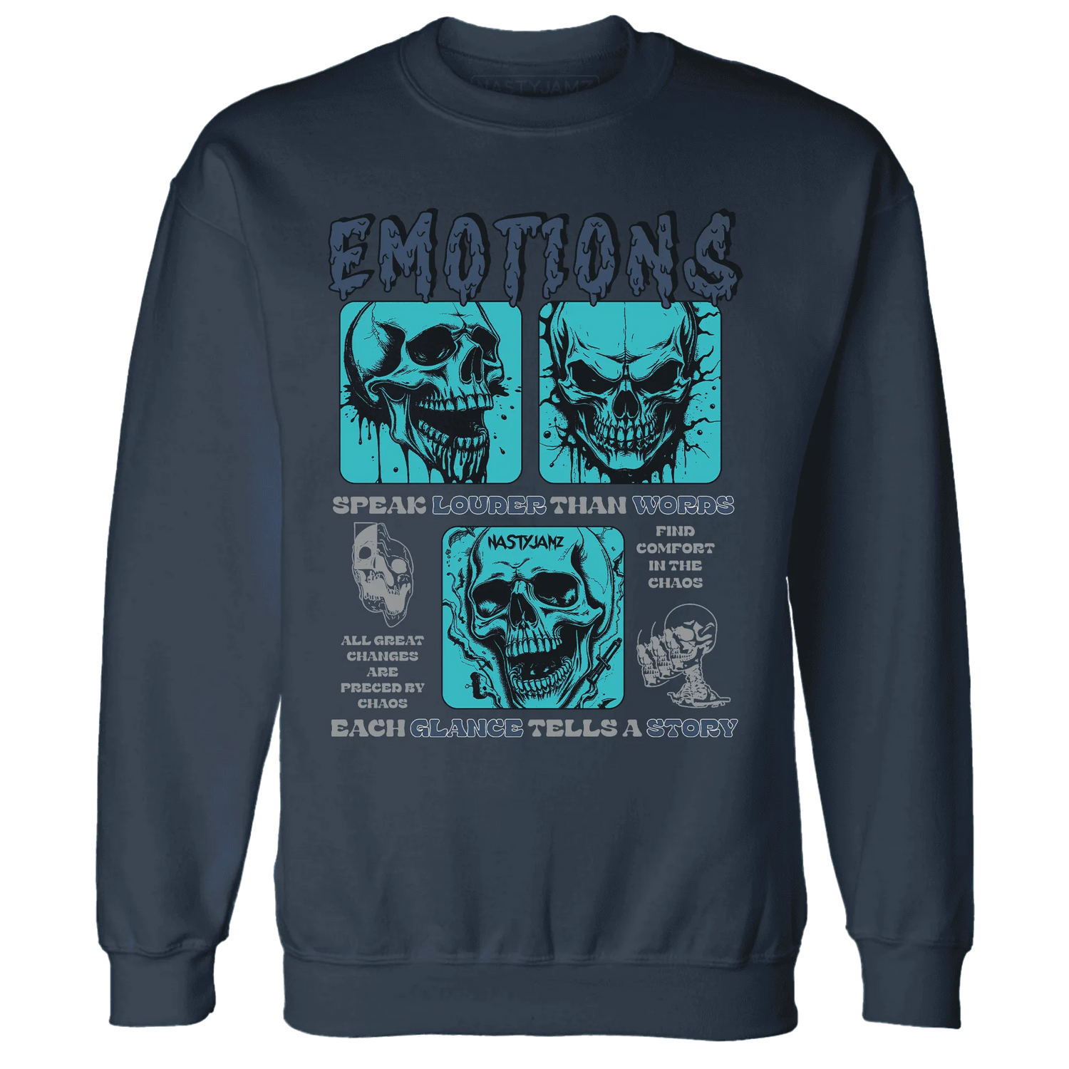 NastyJamz-AM-Plus-Drift-Midnight-Navy-Total-Orange-Dusty-Cactus-Sweatshirt-Match-Emotions-Skull