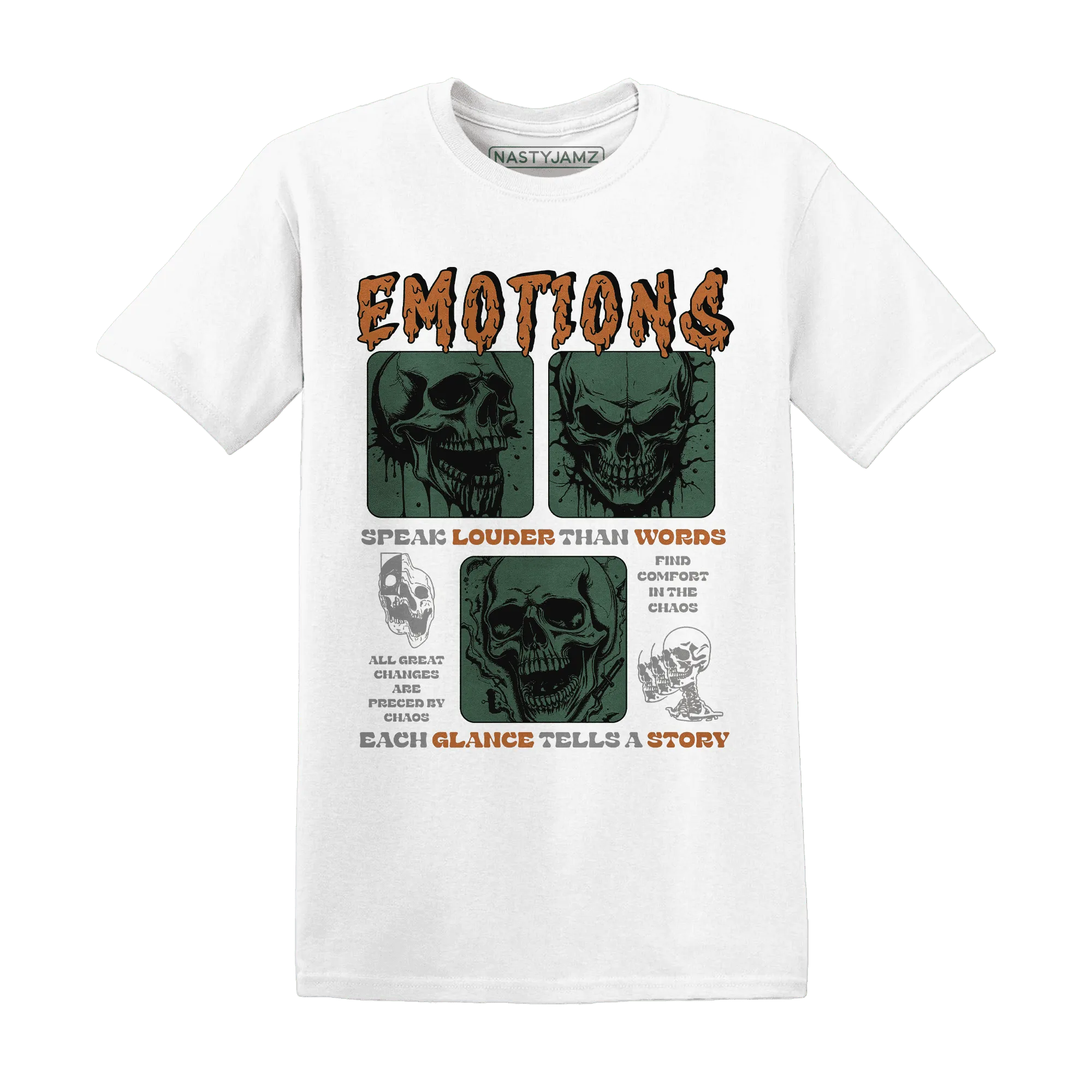 Dunk-Low-Ceramic-NastyJamz-T-Shirt-Match-Emotions-Skull