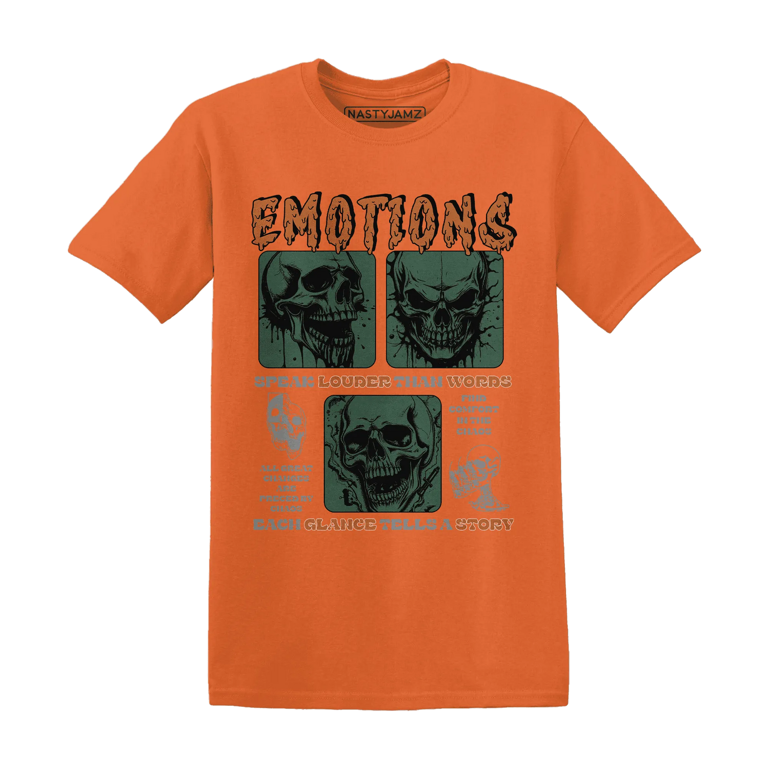 Dunk-Low-Ceramic-NastyJamz-T-Shirt-Match-Emotions-Skull