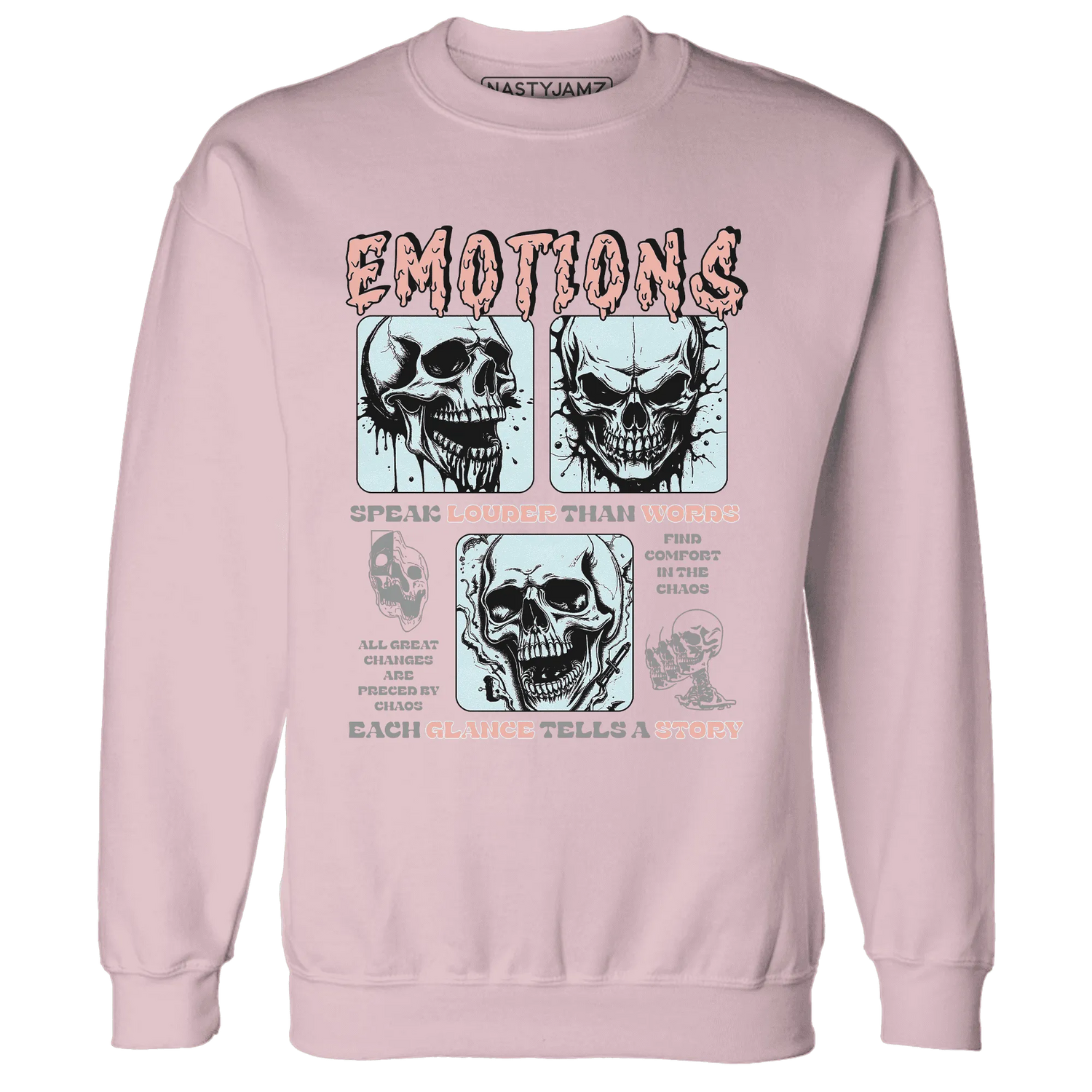 Dunk-Low-Glacier-Blue-Arctic-Orange-NastyJamz-Sweatshirt-Match-Emotions-Skull