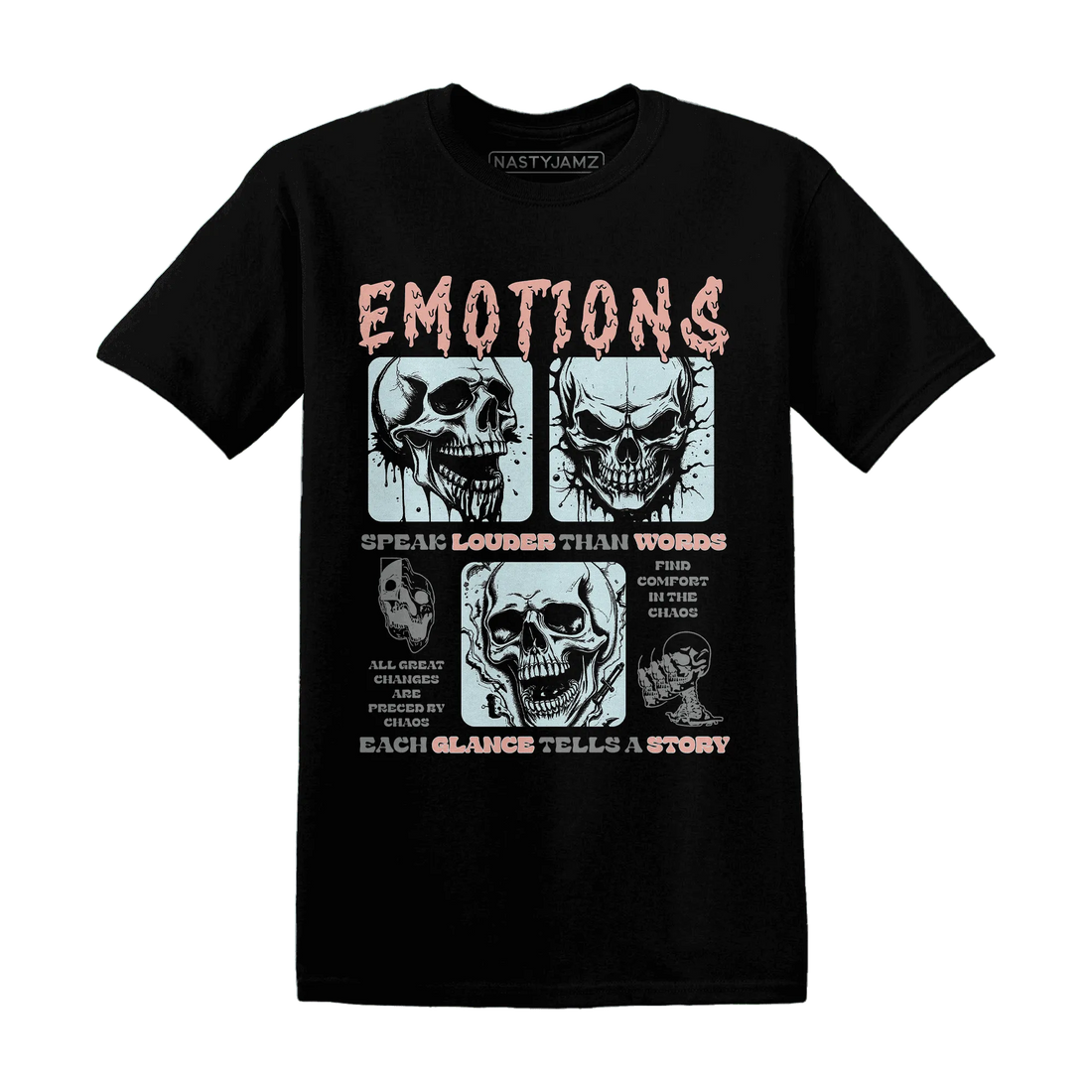 Dunk-Low-Glacier-Blue-Arctic-Orange-NastyJamz-T-Shirt-Match-Emotions-Skull