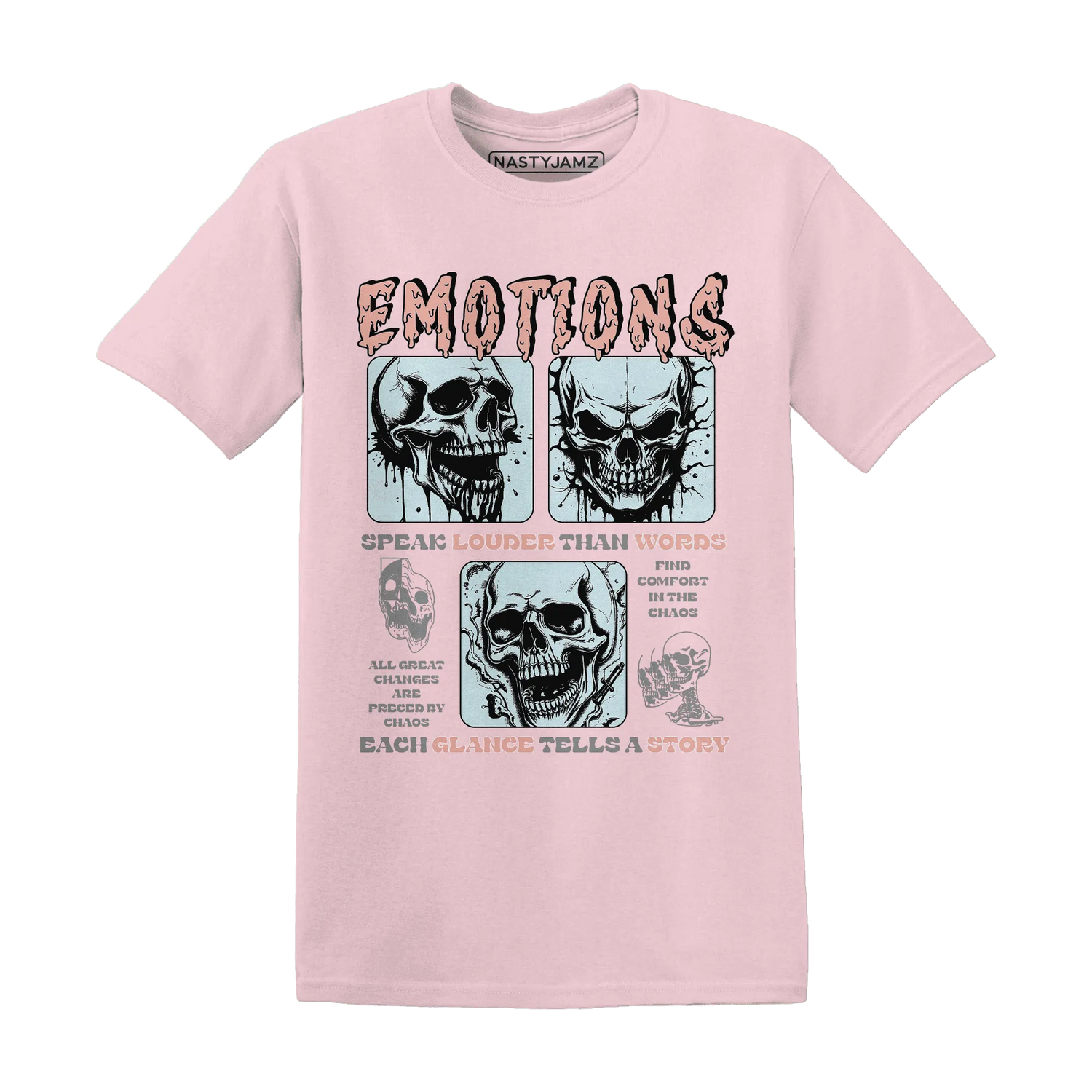 Dunk-Low-Glacier-Blue-Arctic-Orange-NastyJamz-T-Shirt-Match-Emotions-Skull
