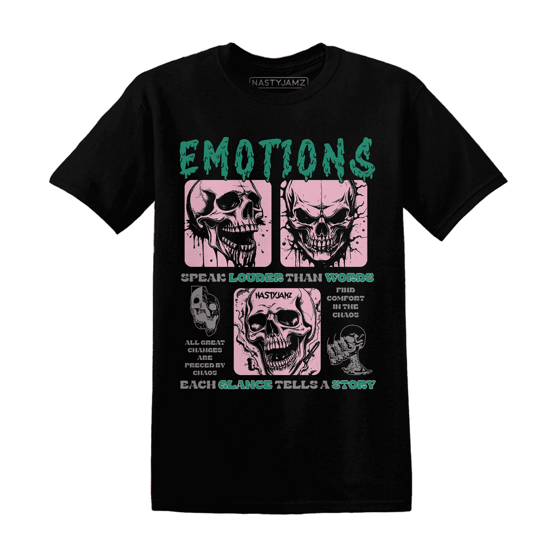 Dunk-Pink-Malachite-Medium-Soft-Low-Sail-NastyJamz-T-Shirt-Match-Emotions-Skull
