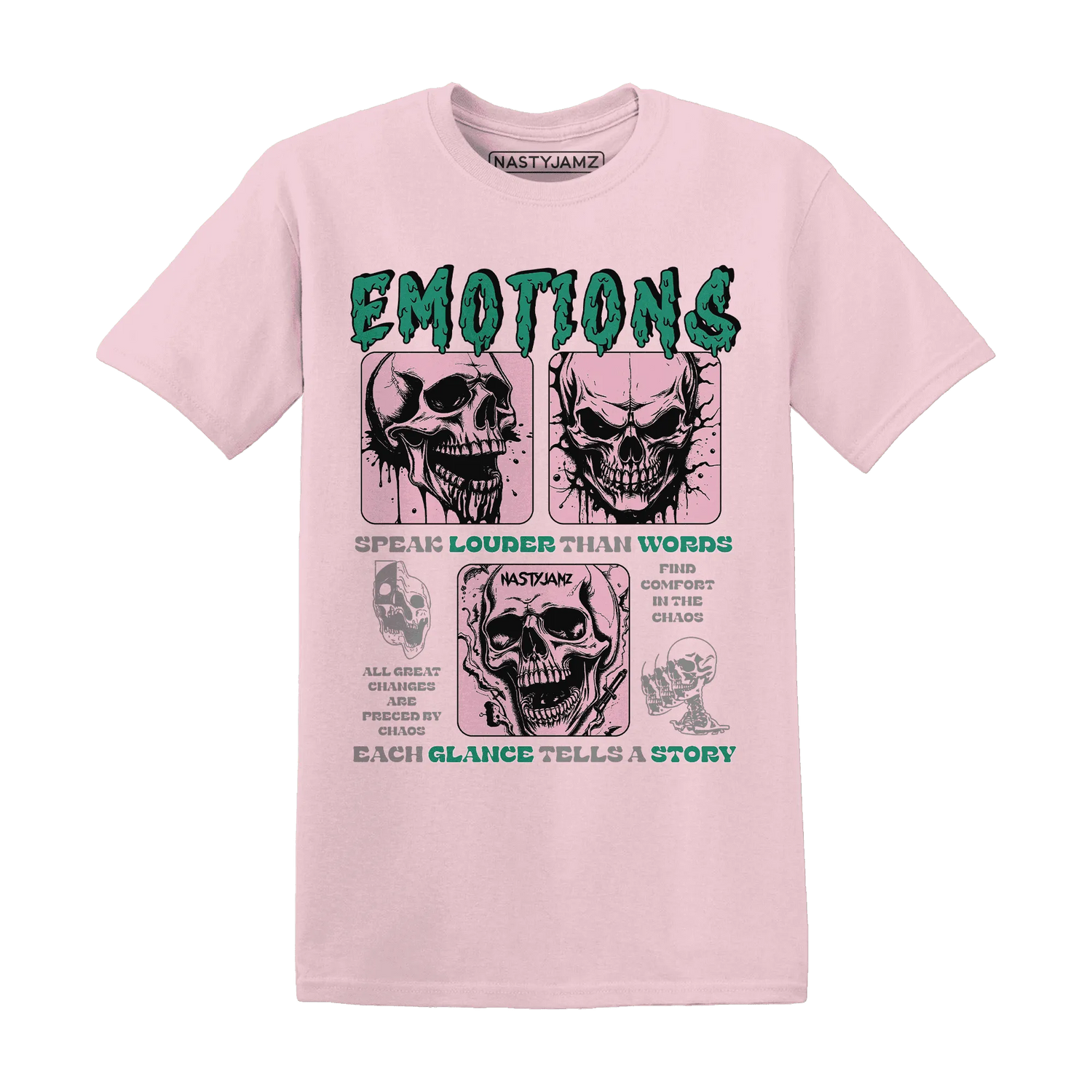 Dunk-Pink-Malachite-Medium-Soft-Low-Sail-NastyJamz-T-Shirt-Match-Emotions-Skull