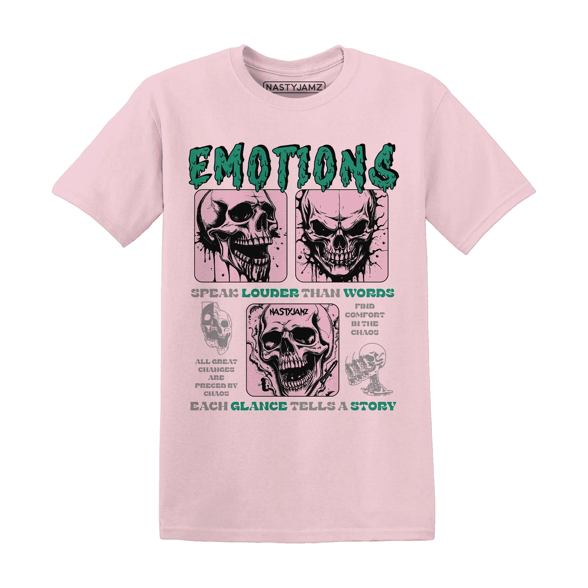 Dunk-Pink-Malachite-Medium-Soft-Low-Sail-NastyJamz-T-Shirt-Match-Emotions-Skull