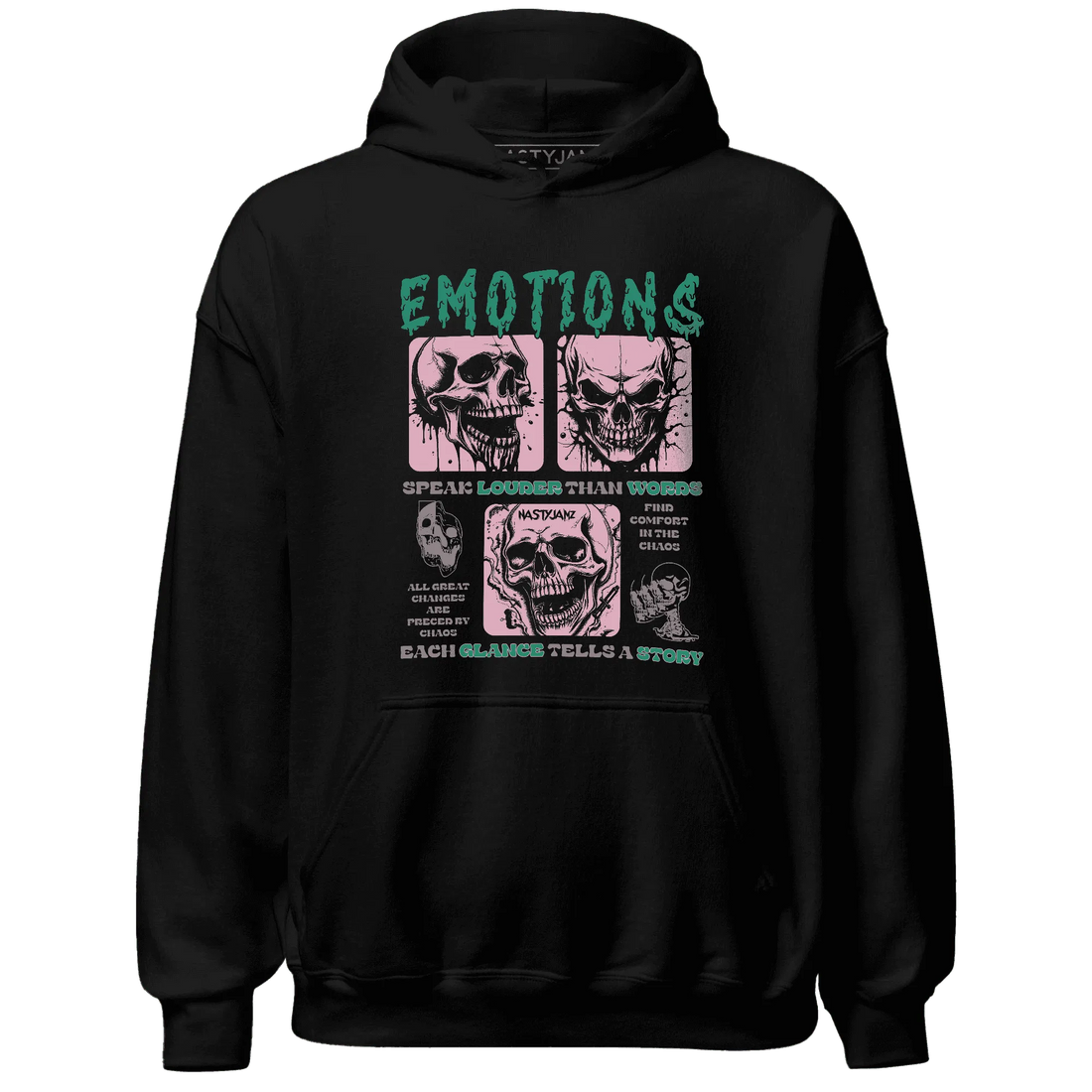NastyJamz-Dunk-Pink-Malachite-Medium-Soft-Low-Sail-Hoodie-Match-Emotions-Skull