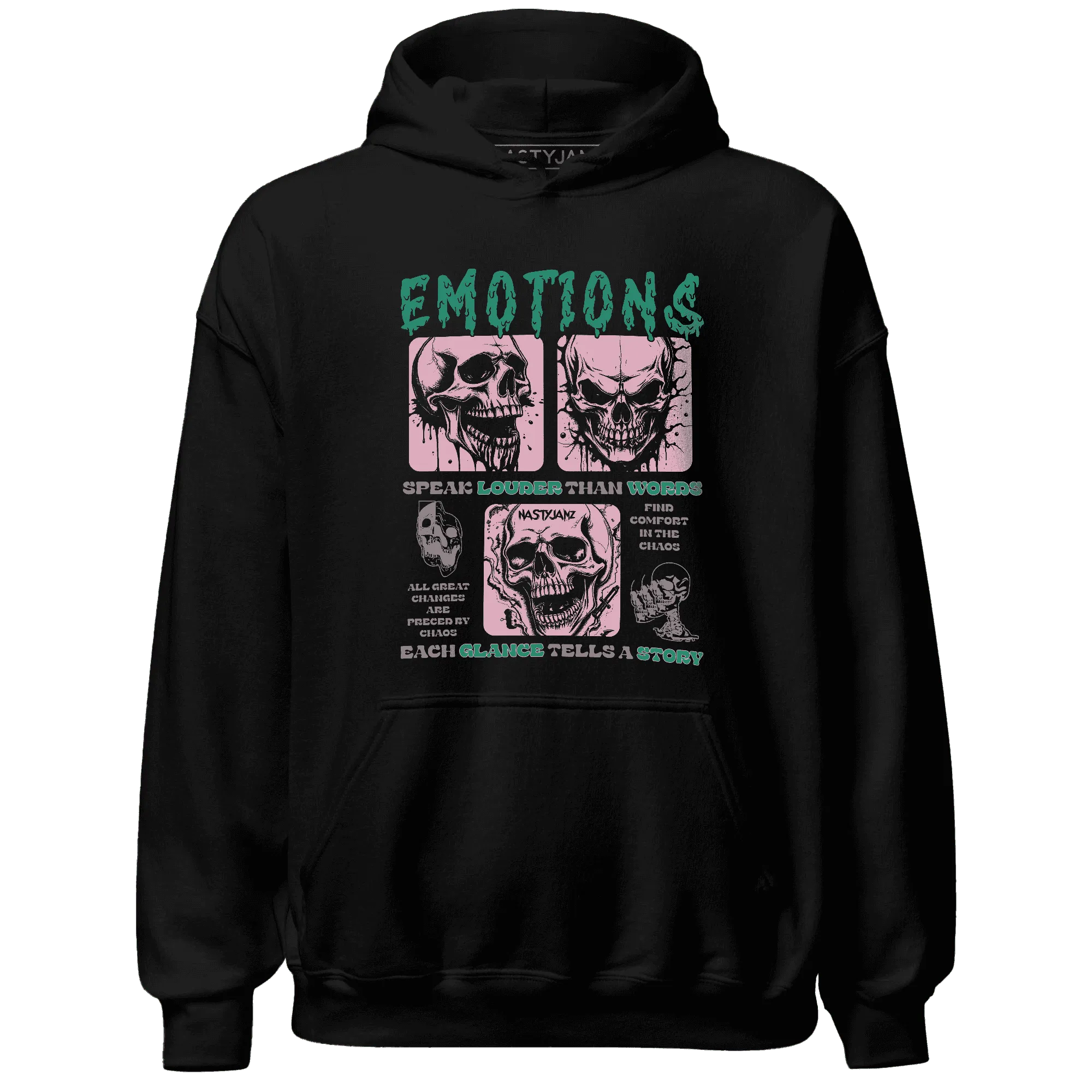 NastyJamz-Dunk-Pink-Malachite-Medium-Soft-Low-Sail-Hoodie-Match-Emotions-Skull
