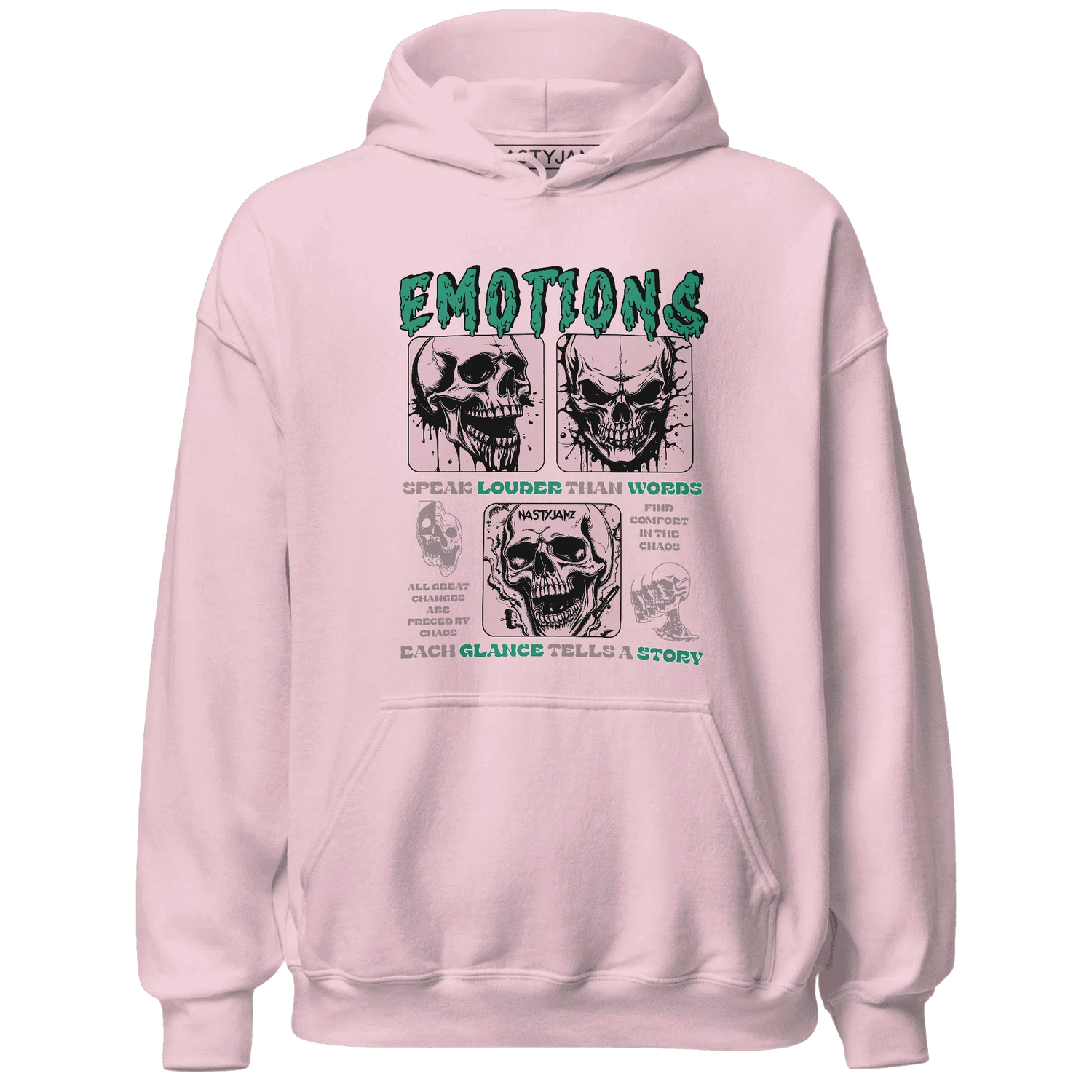 NastyJamz-Dunk-Pink-Malachite-Medium-Soft-Low-Sail-Hoodie-Match-Emotions-Skull