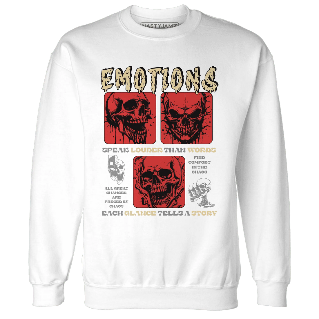 Dunk-Strawberry-Waffle-NastyJamz-Sweatshirt-Match-Emotions-Skull