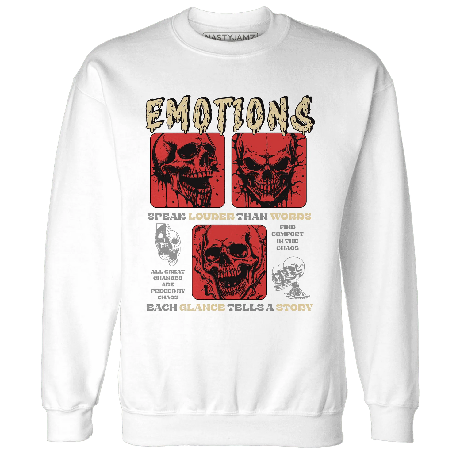 Dunk-Strawberry-Waffle-NastyJamz-Sweatshirt-Match-Emotions-Skull