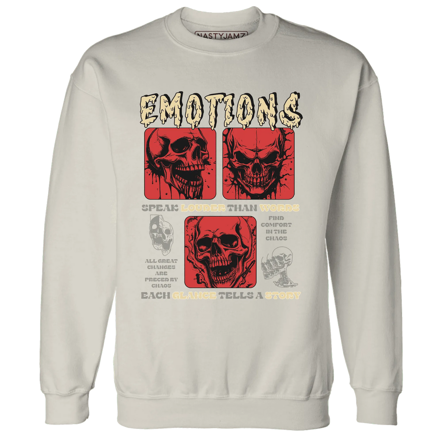 Dunk-Strawberry-Waffle-NastyJamz-Sweatshirt-Match-Emotions-Skull