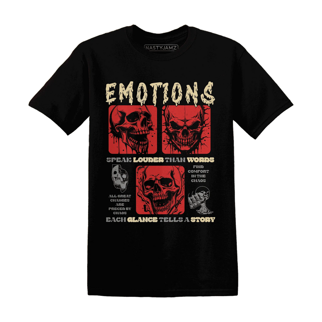 Dunk-Strawberry-Waffle-NastyJamz-T-Shirt-Match-Emotions-Skull
