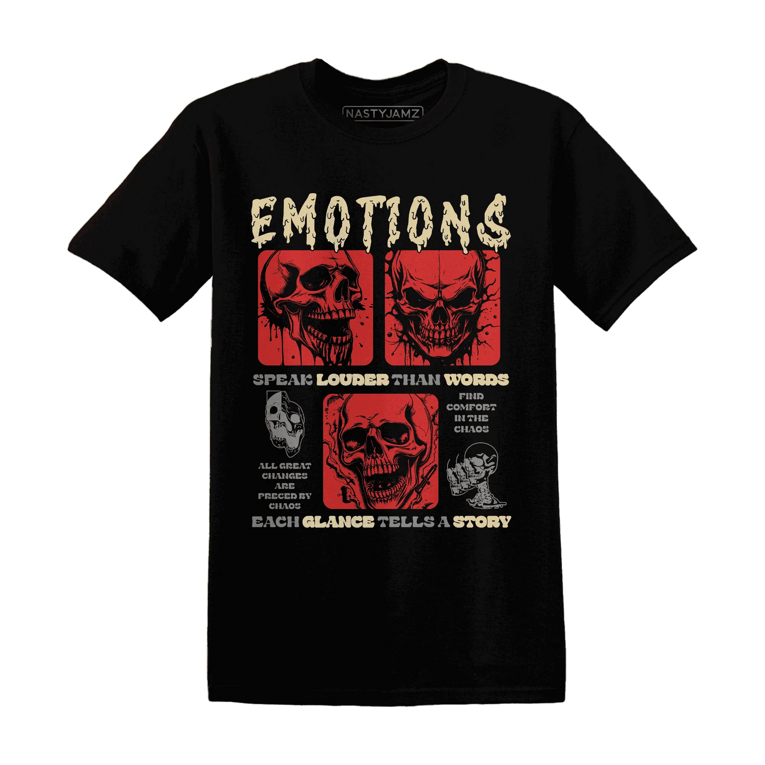 Dunk-Strawberry-Waffle-NastyJamz-T-Shirt-Match-Emotions-Skull