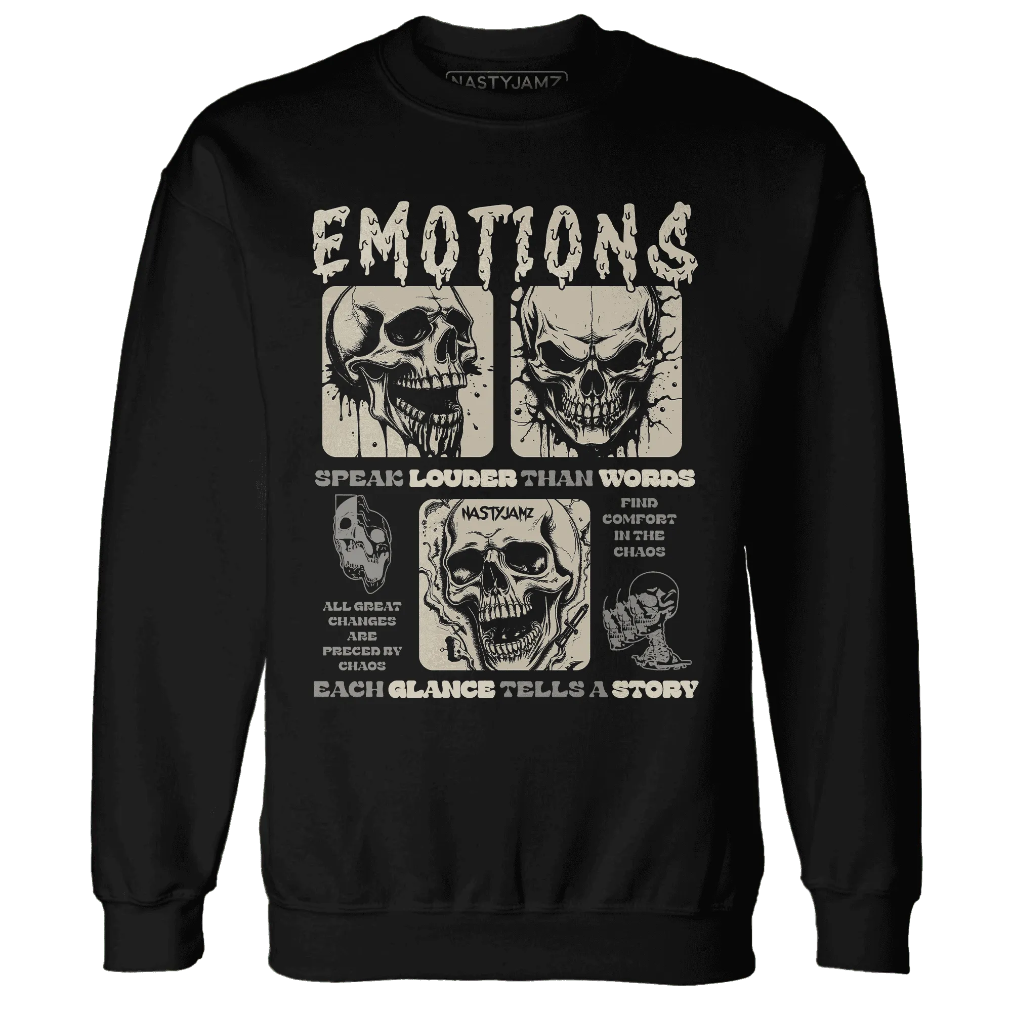 NastyJamz-Gratitude-11s-Sweatshirt-Match-Emotions-Skull