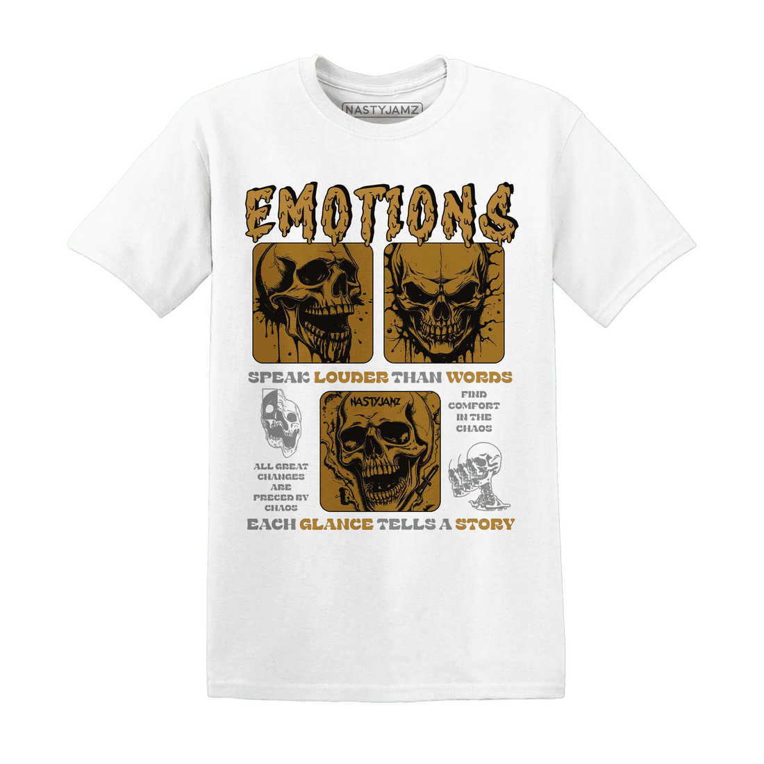 Wheat-13s-NastyJamz-T-Shirt-Match-Emotions-Skull